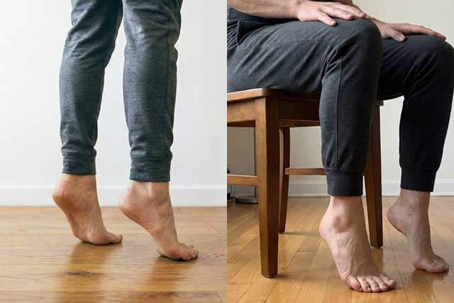 かかと上げ下げ運動