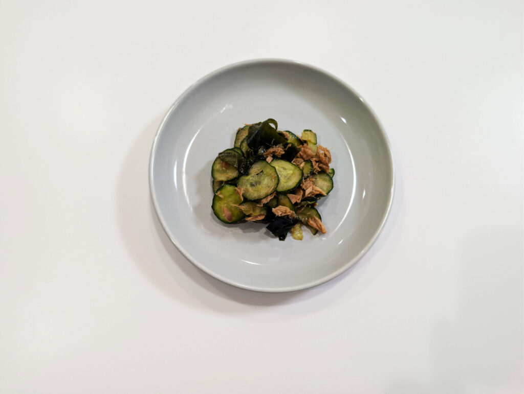 きゅうりとわかめの酢の物