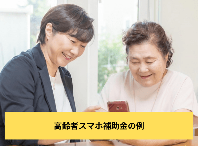 高齢者スマホ補助金の例