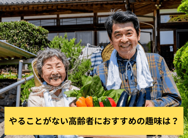 やることがない高齢者におすすめの趣味は?
